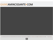 Tablet Screenshot of gaineamincissante.com